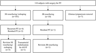 Causes and outcomes of revision surgery in subjects with pulsatile tinnitus